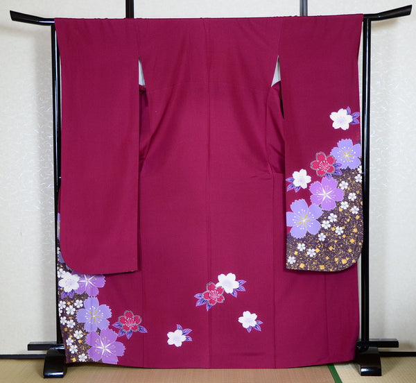 Long-sleeved kimono 6 items set / Furisode / FK#1-315