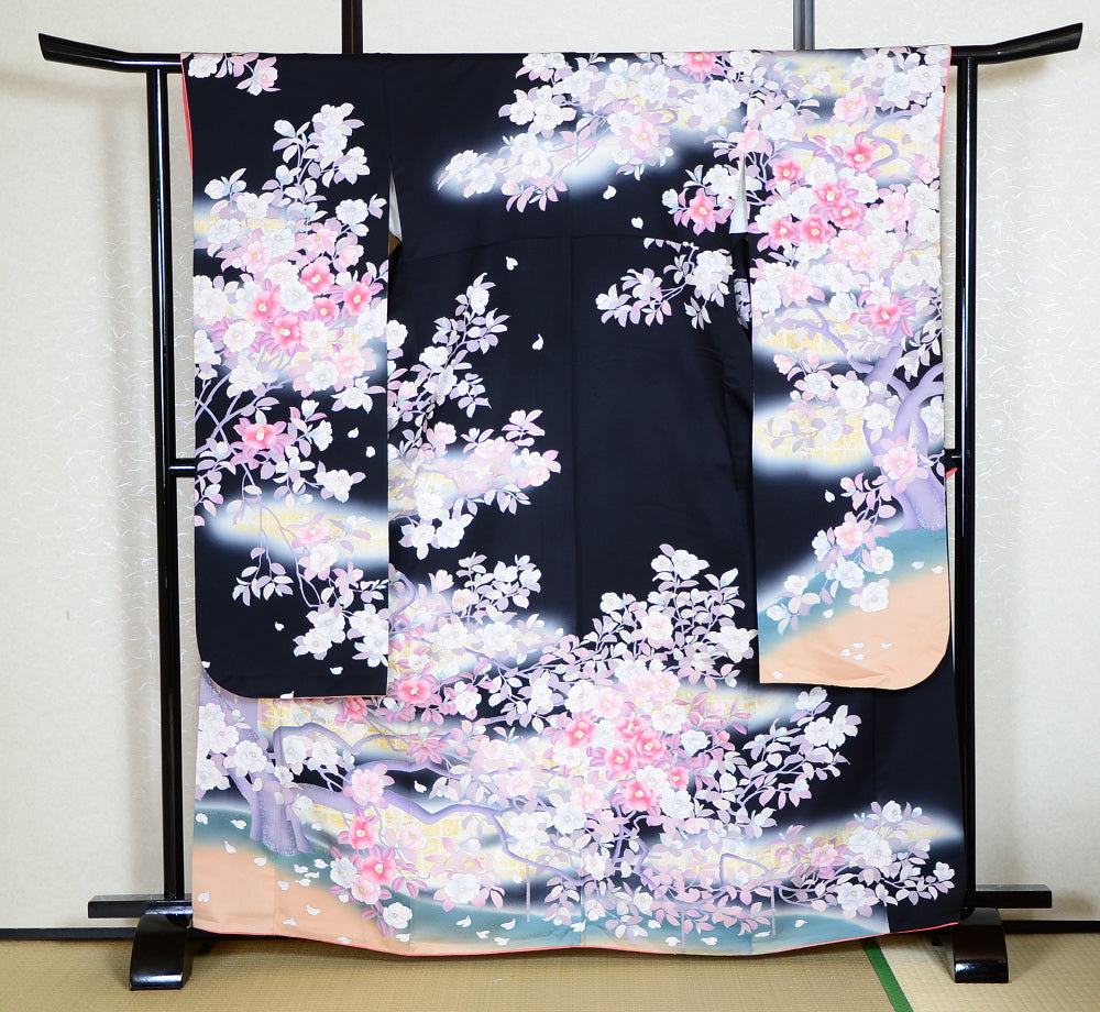 Long-sleeved kimono 6 items set / Furisode / FK#1083