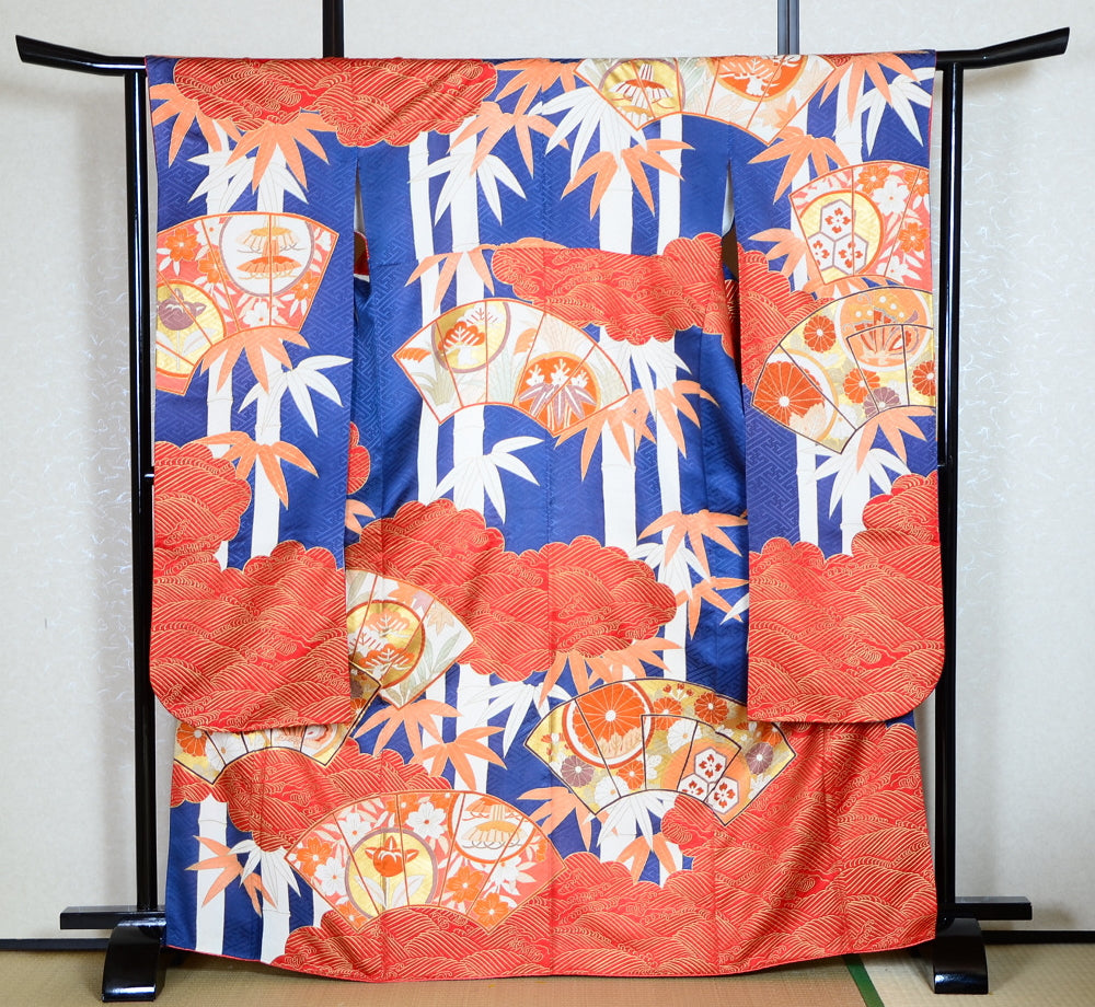 Long-sleeved kimono 6 items set / Furisode / FK#1-359