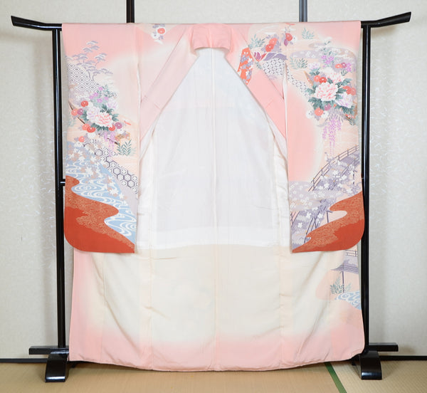 Long-sleeved kimono 6 items set / Furisode / FK#1-742