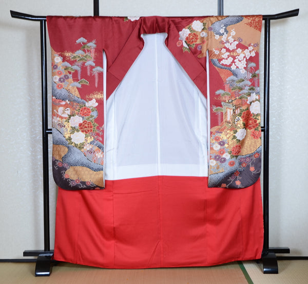 Long-sleeved kimono 6 items set / Furisode / FK#1-775