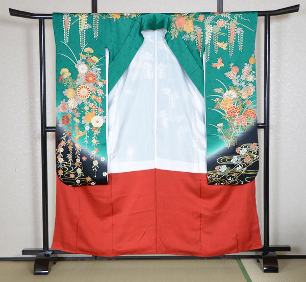 Long-sleeved kimono 6 items set / Furisode / FK#1-686