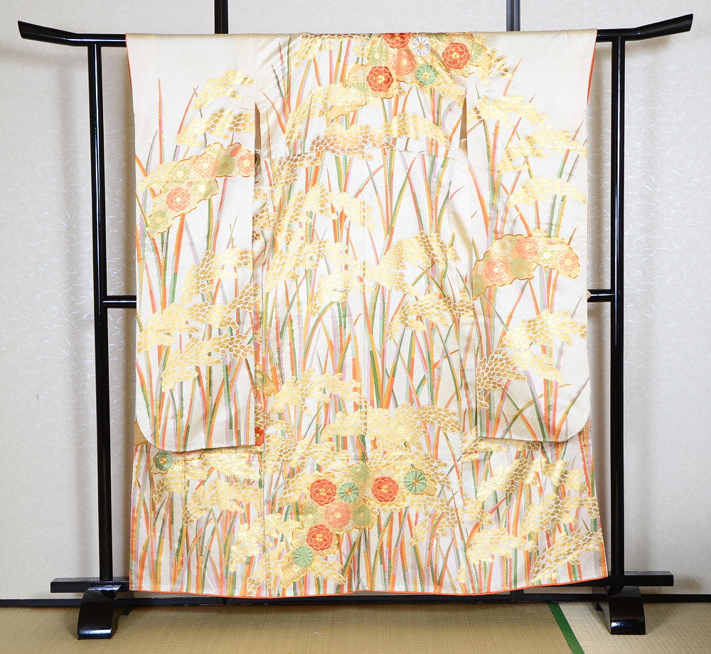 Long-sleeved kimono 6 items set / Furisode / FK#1080