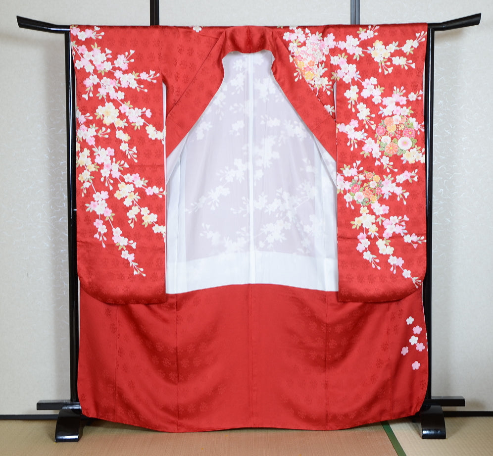 Long-sleeved kimono 6 items set / Furisode / FK#1-586