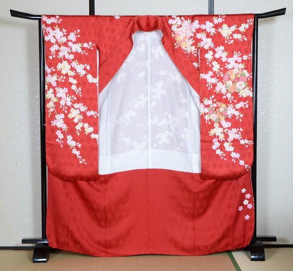 Long-sleeved kimono 6 items set / Furisode / FK#1-586