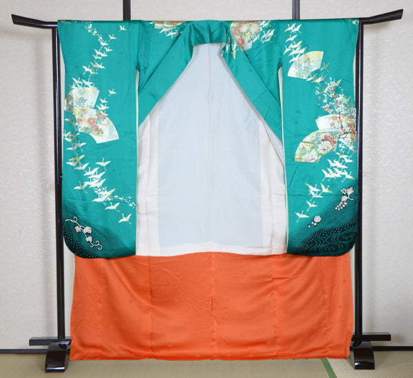 Long-sleeved kimono 6 items set / Furisode / FK#1-529