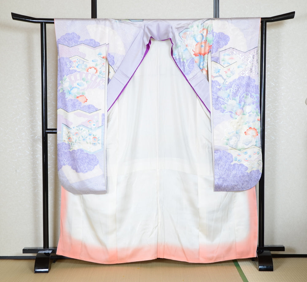 Long-sleeved kimono 6 items set / Furisode / FK#1-723