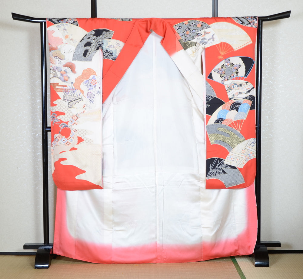 Long-sleeved kimono 6 items set / Furisode / FK#1-815