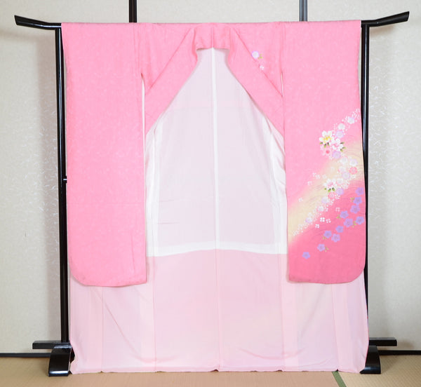 Long-sleeved kimono 6 items set / Furisode / FK#1-748