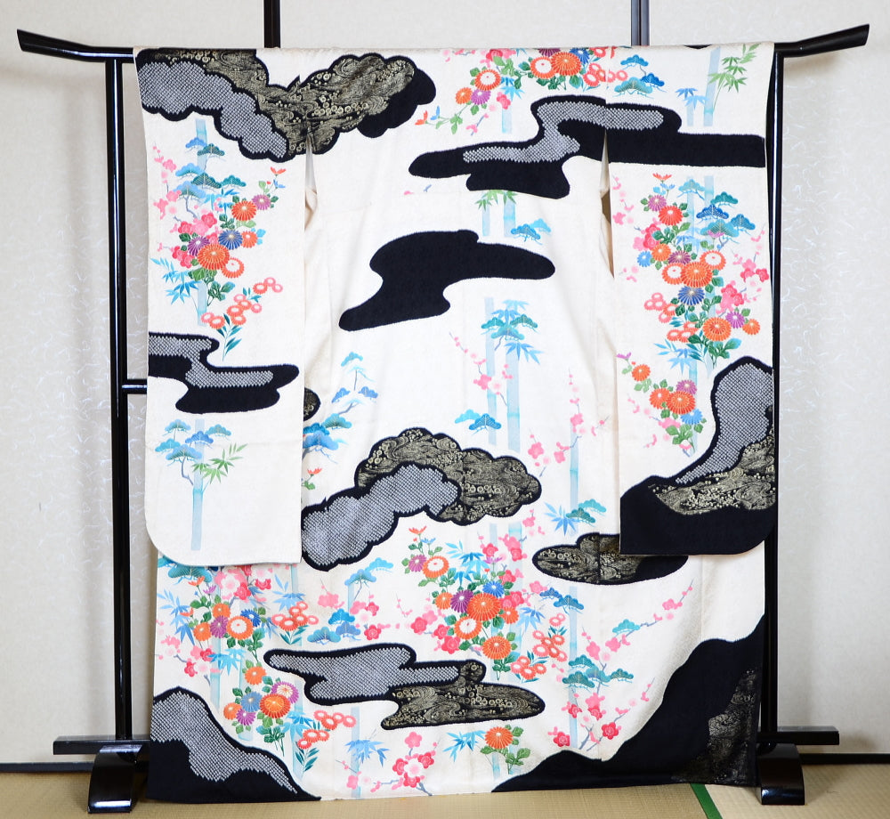 Long-sleeved kimono 6 items set / Furisode / FK#1-357