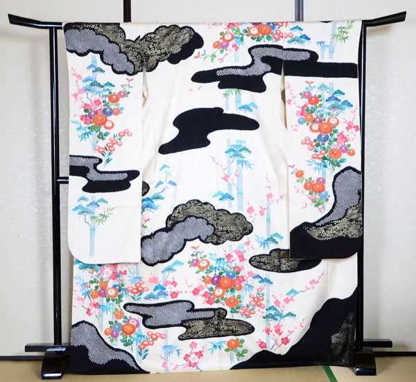 Long-sleeved kimono 6 items set / Furisode / FK#1-357