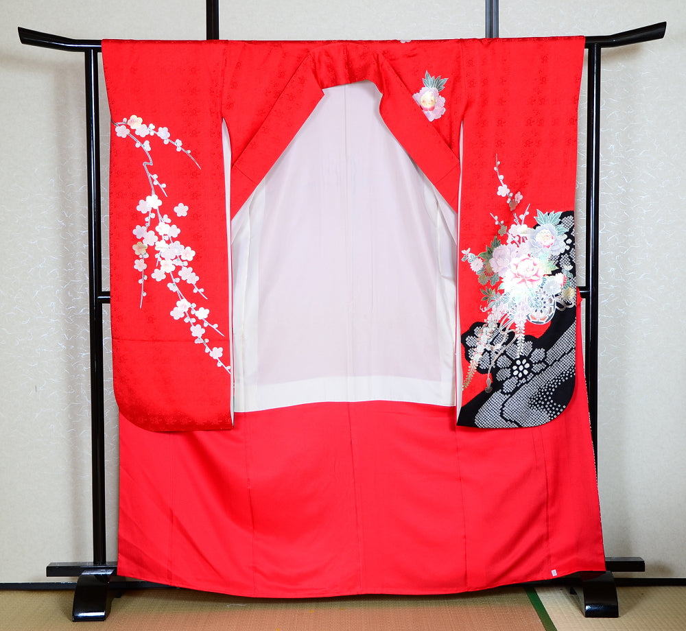 Long-sleeved kimono 6 items set / Furisode / FK#1-432