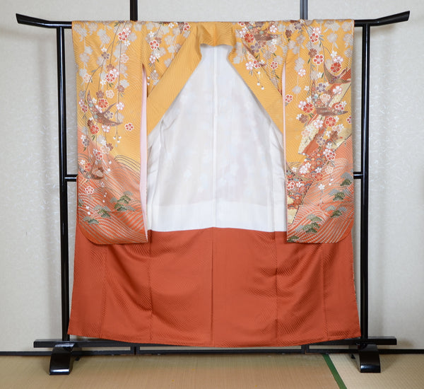 Long-sleeved kimono 6 items set / Furisode / FK#1-542