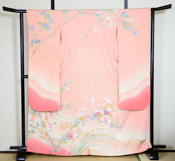 Long-sleeved kimono 6 items set / Furisode / FK#1-322