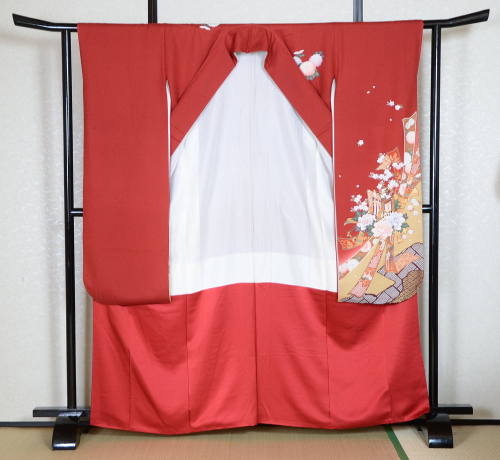 Long-sleeved kimono 6 items set / Furisode / FK#1-714
