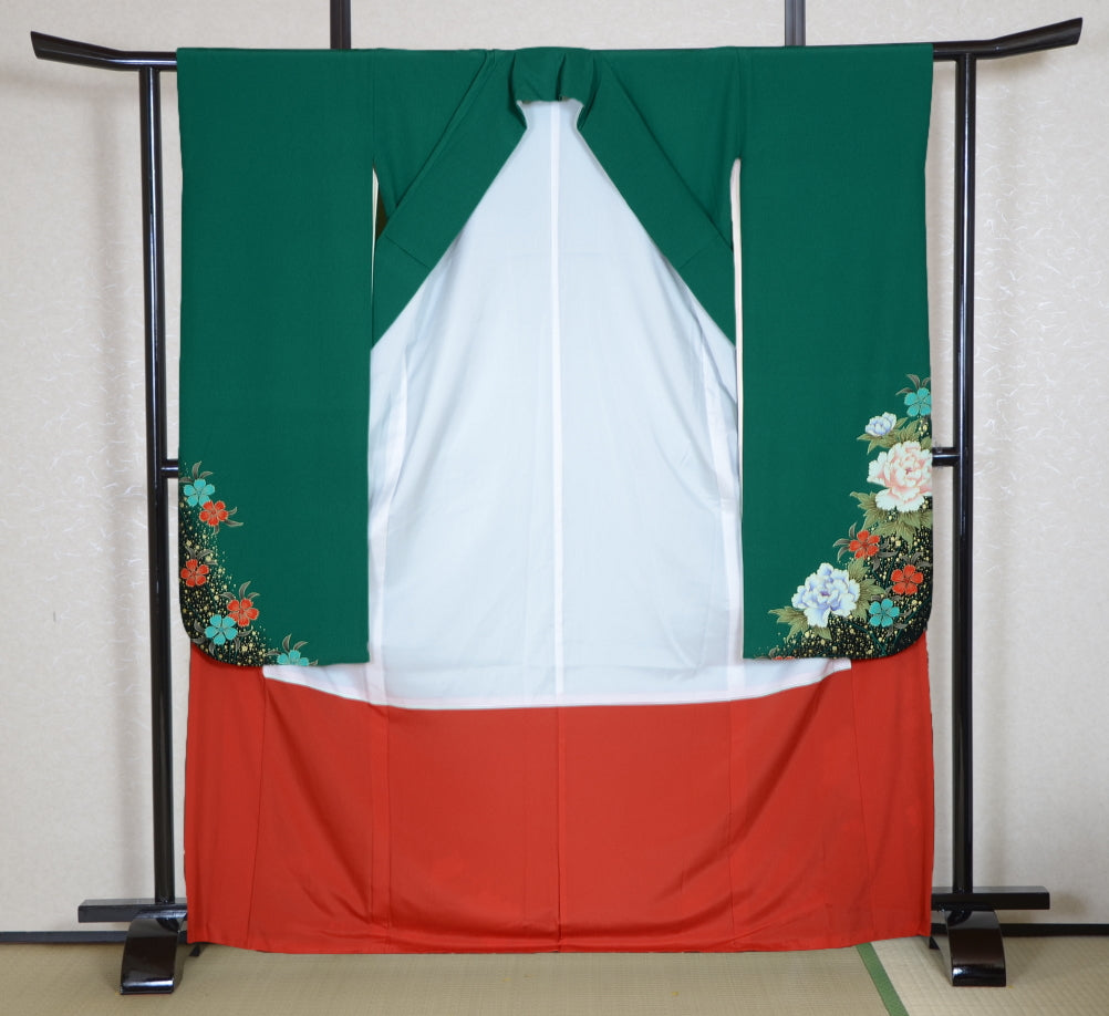 Long-sleeved kimono 6 items set / Furisode / FK#1-550