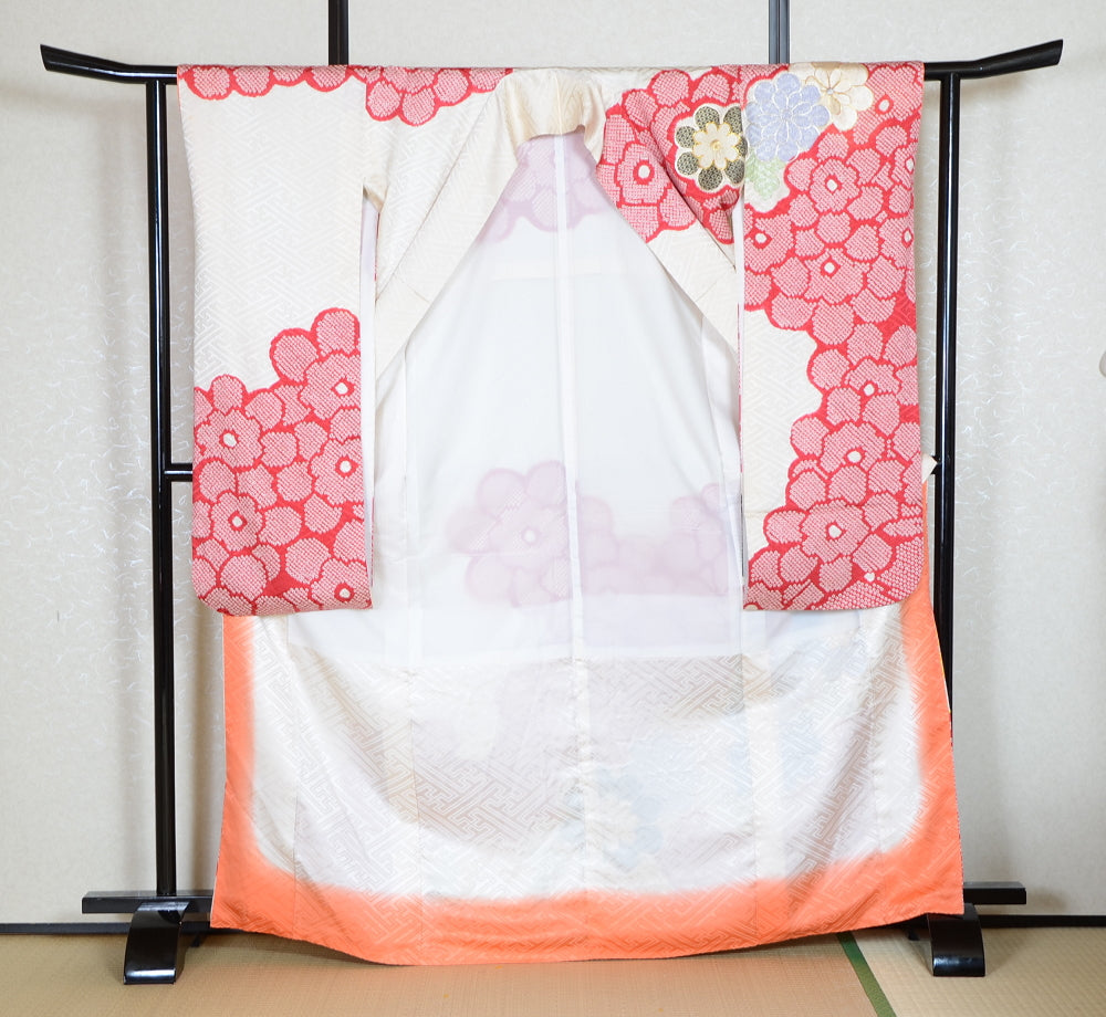 Long-sleeved kimono 6 items set / Furisode / FK#1-724