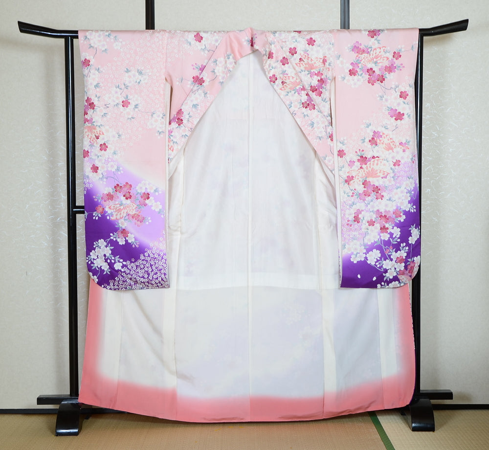 Long-sleeved kimono 6 items set / Furisode / FK#1-806