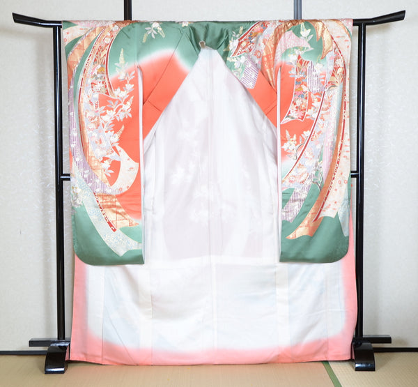 Long-sleeved kimono 6 items set / Furisode / FK#1-572