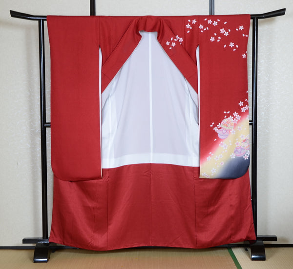 Long-sleeved kimono 6 items set / Furisode / FK#1-767
