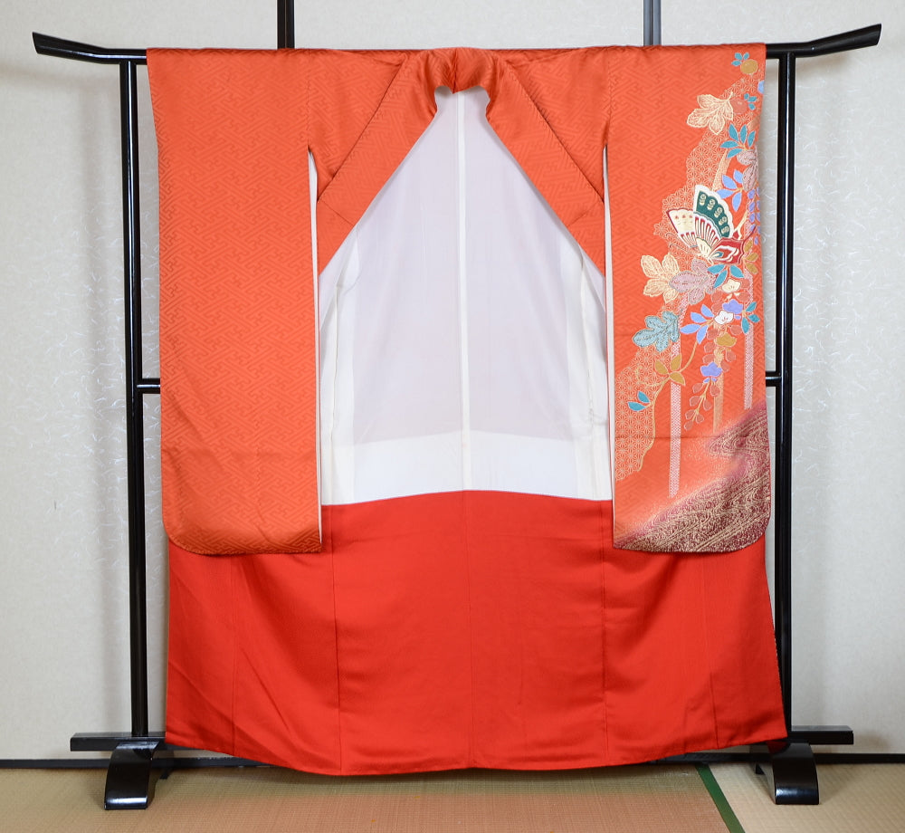 Long-sleeved kimono 6 items set / Furisode / FK#1-746