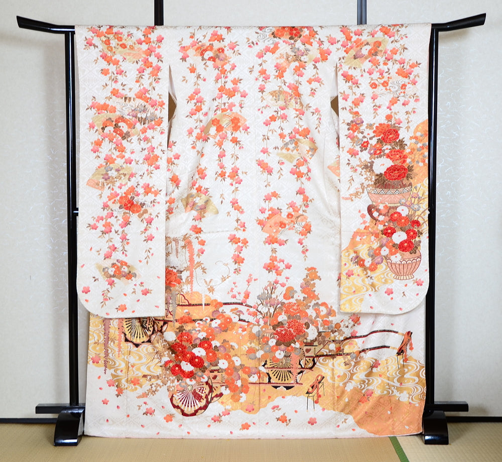 Long-sleeved kimono 6 items set / Furisode / FK#1-377