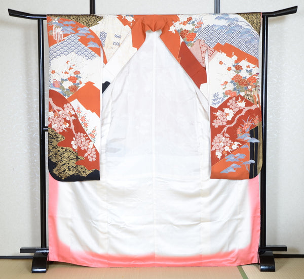 Long-sleeved kimono 6 items set / Furisode / FK#1-697