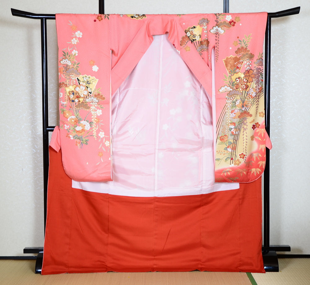 Long-sleeved kimono 6 items set / Furisode / FK#1-436