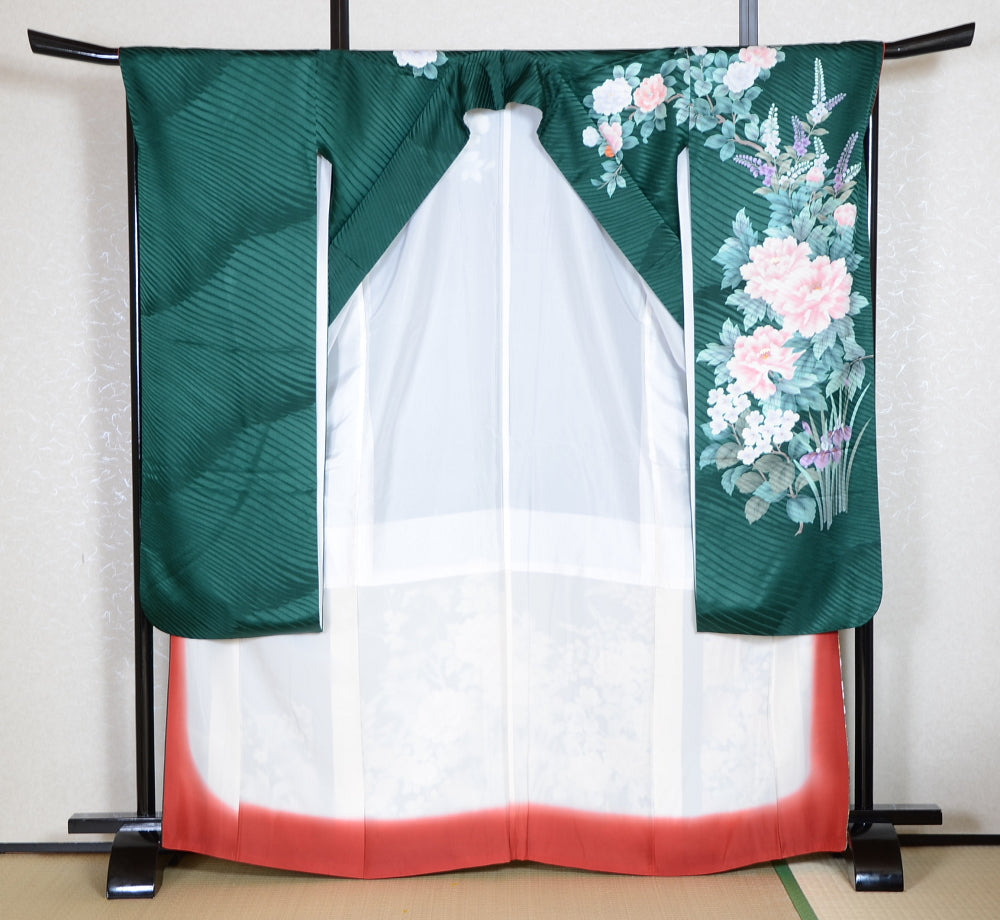 Long-sleeved kimono 6 items set / Furisode / FK#1-691