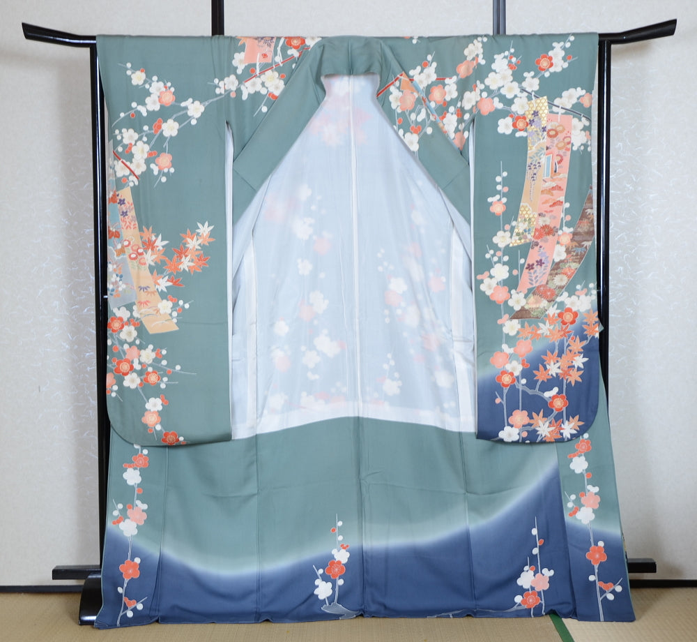 Long-sleeved kimono 6 items set / Furisode / FK#1-779