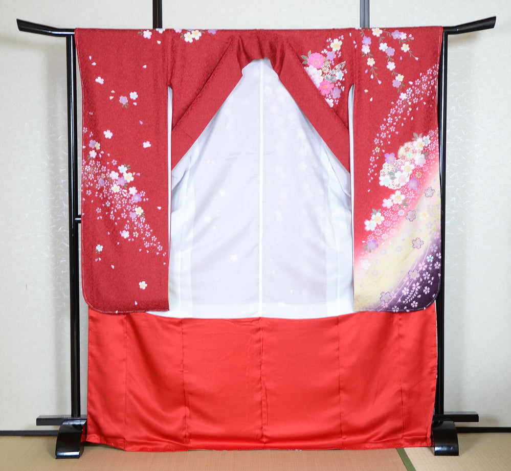 Long-sleeved kimono 6 items set / Furisode / FK#1-579