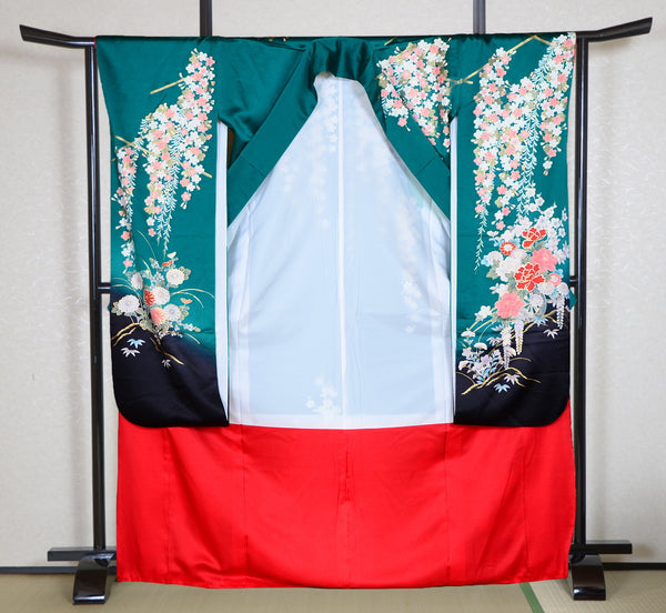 Long-sleeved kimono 6 items set / Furisode / FK#1-423