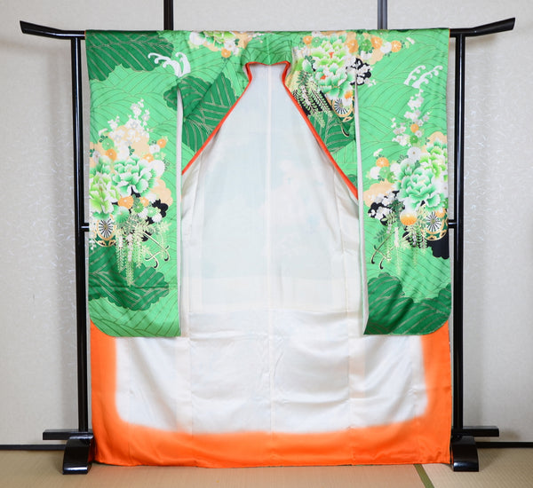 Long-sleeved kimono 6 items set / Furisode / FK#1-536