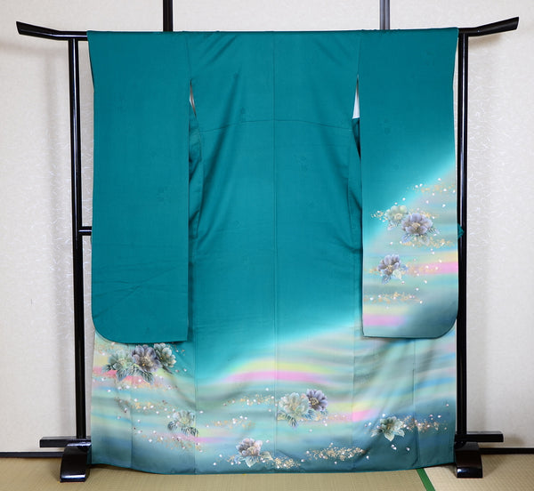 Long-sleeved kimono 6 items set / Furisode / FK#1185