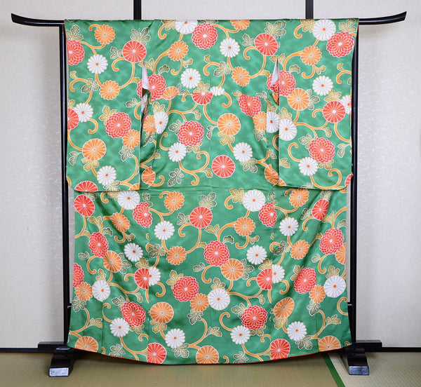 Long-sleeved kimono 6 items set / Furisode / FK#658