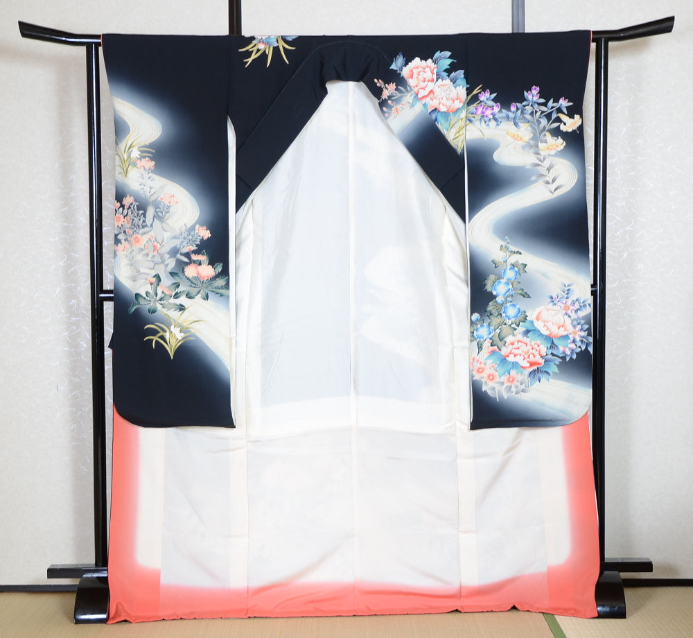 Long-sleeved kimono 6 items set / Furisode / FK#1-685