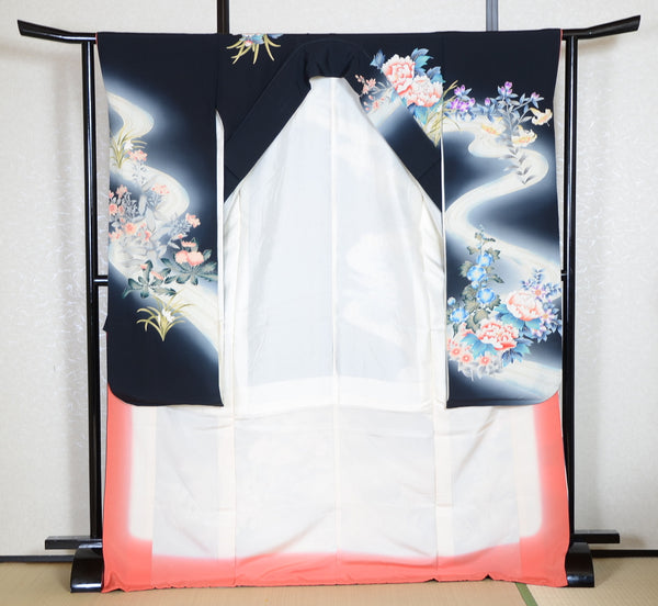 Long-sleeved kimono 6 items set / Furisode / FK#1-685