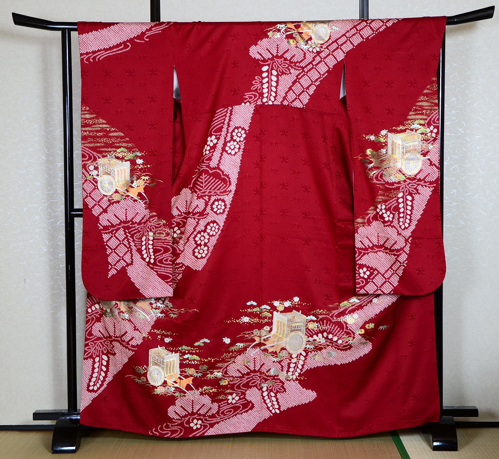 Long-sleeved kimono 6 items set / Furisode / FK#1-326