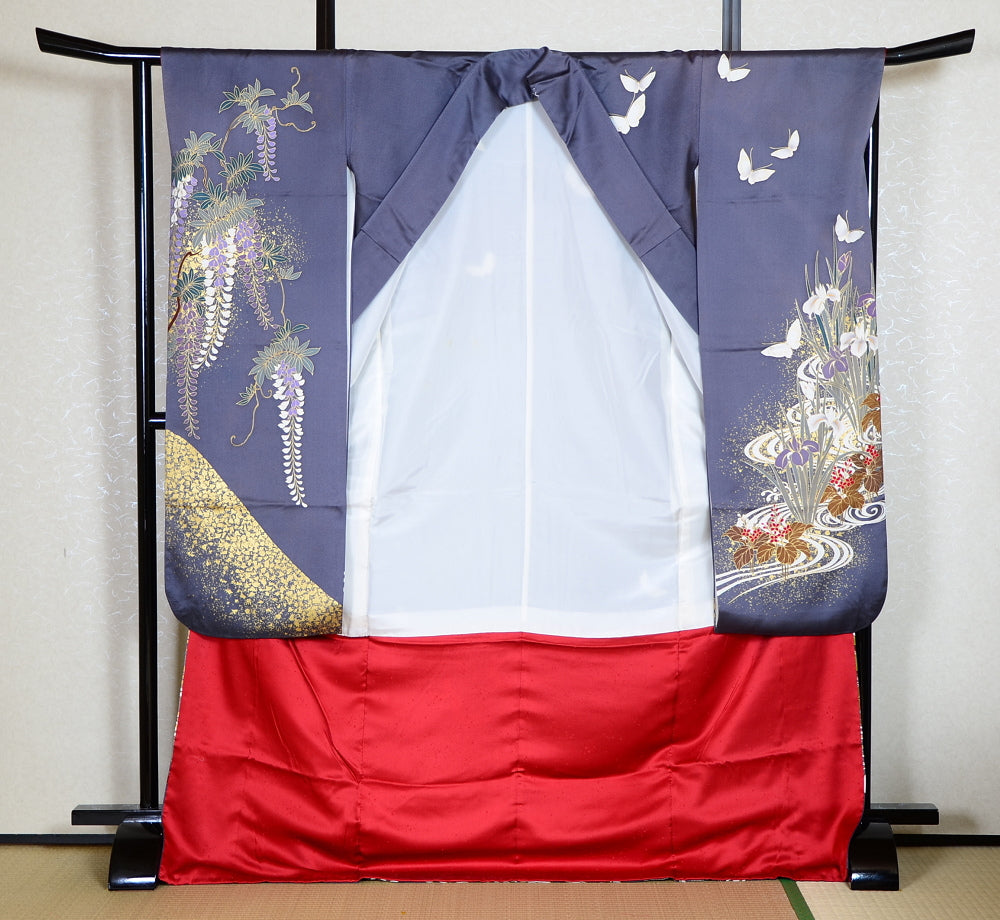 Long-sleeved kimono 6 items set / Furisode / FK#1-392