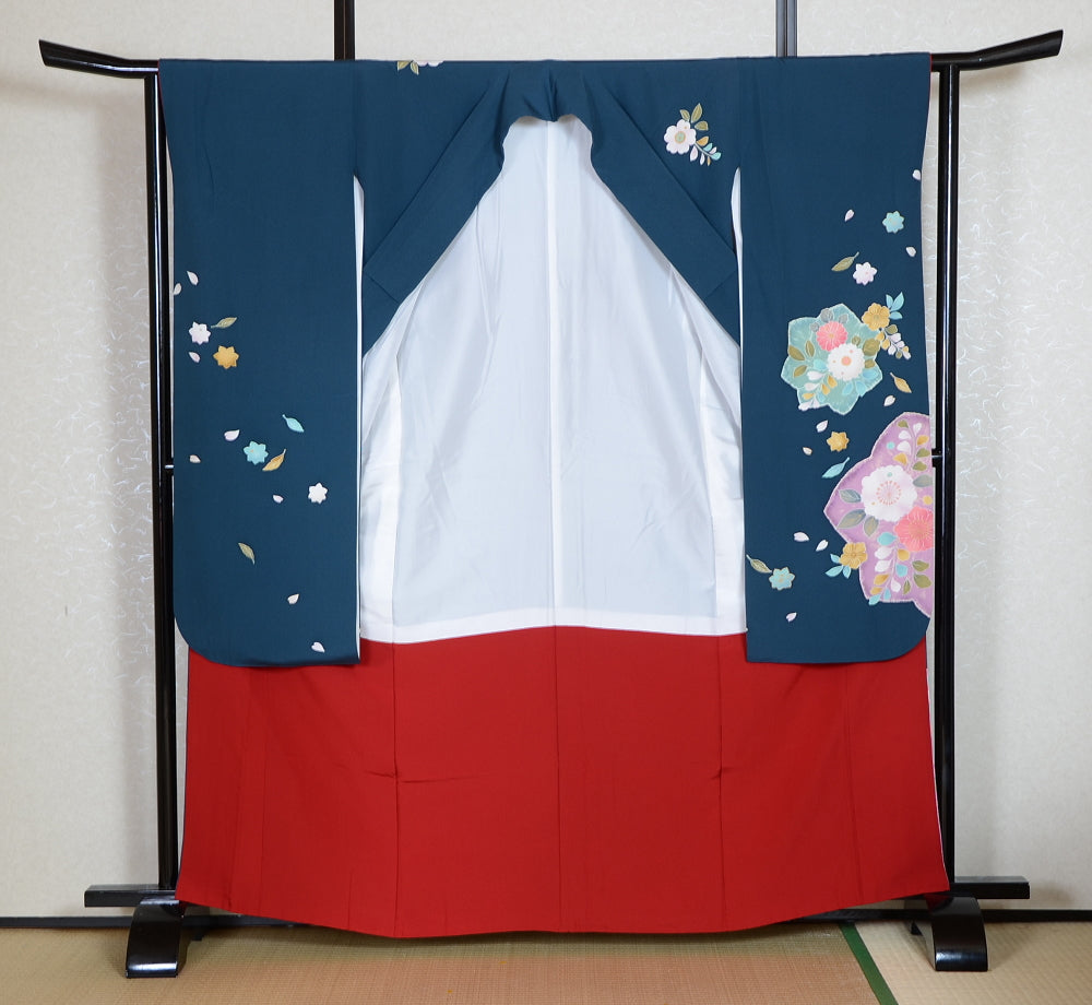Long-sleeved kimono 6 items set / Furisode / FK#1-745