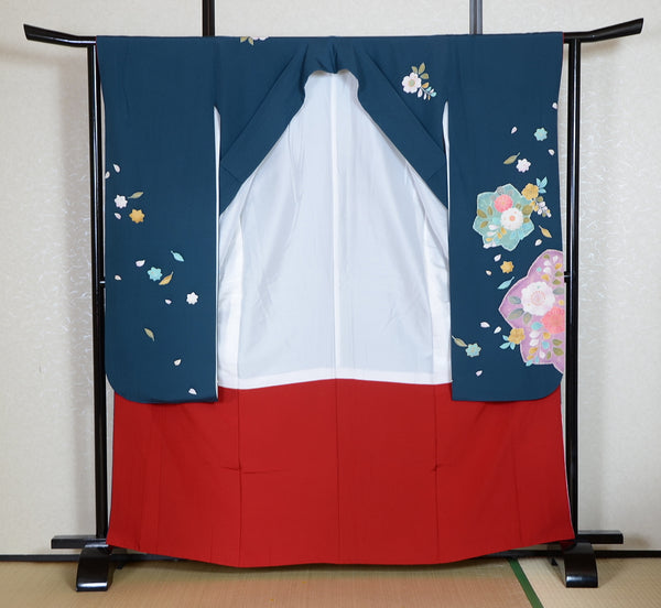 Long-sleeved kimono 6 items set / Furisode / FK#1-745