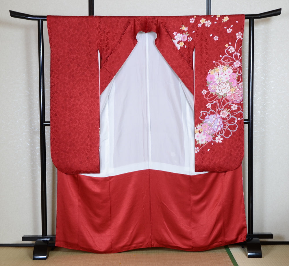 Long-sleeved kimono 6 items set / Furisode / FK#1-757