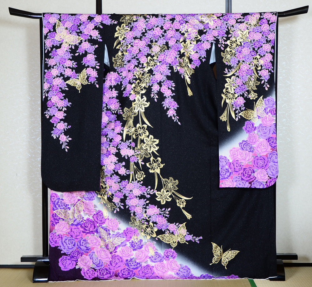 Long-sleeved kimono 6 items set / Furisode / FK#1-368