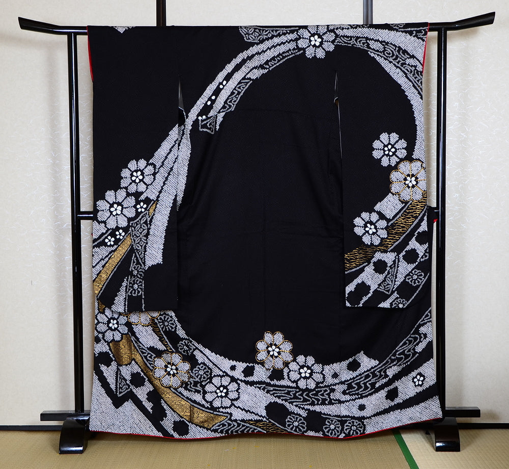 Long-sleeved kimono 6 items set / Furisode / FK#1134