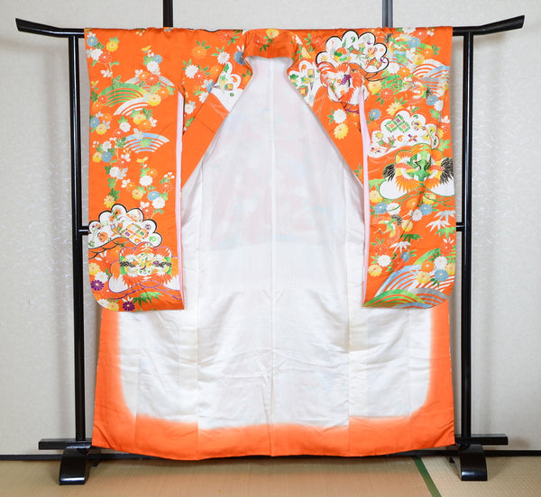 Long-sleeved kimono 6 items set / Furisode / FK#1-755