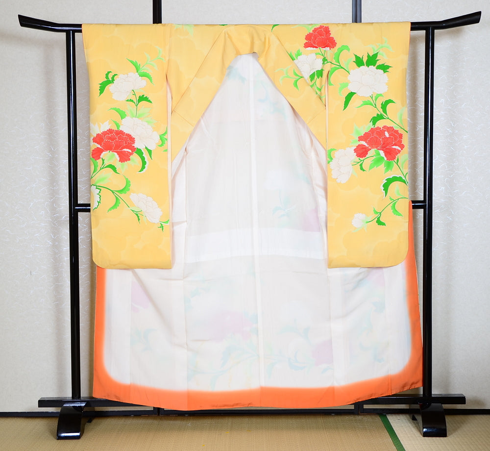 Long-sleeved kimono 6 items set / Furisode / FK#1-435