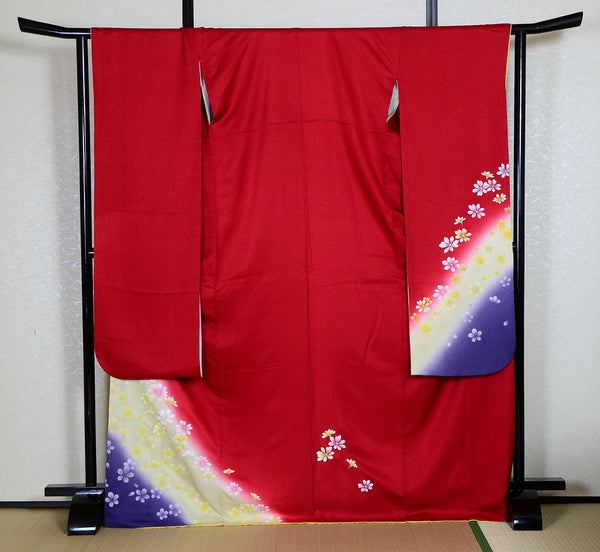 Long-sleeved kimono 6 items set / Furisode / FK#1192