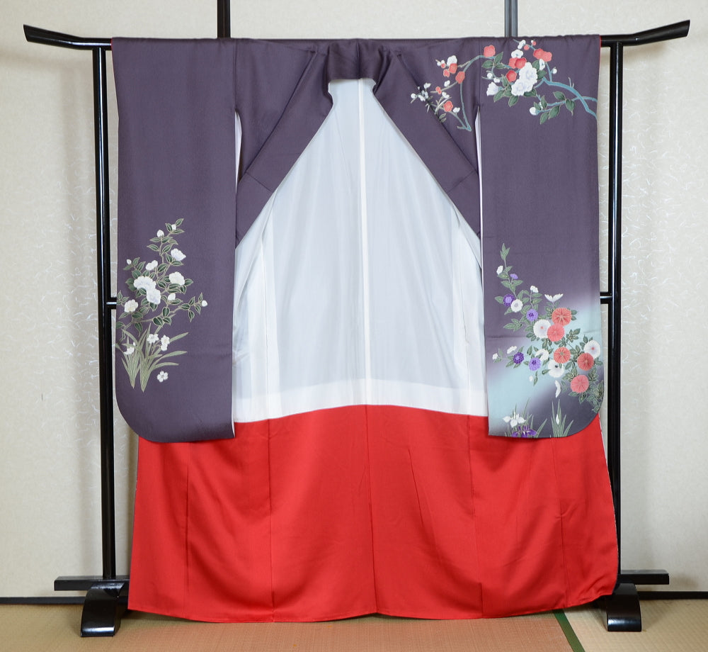 Long-sleeved kimono 6 items set / Furisode / FK#1-760