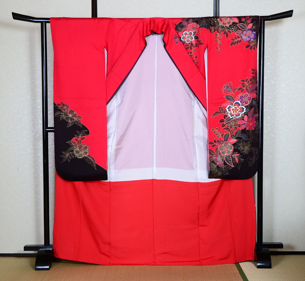 Long-sleeved kimono 6 items set / Furisode / FK#1-835