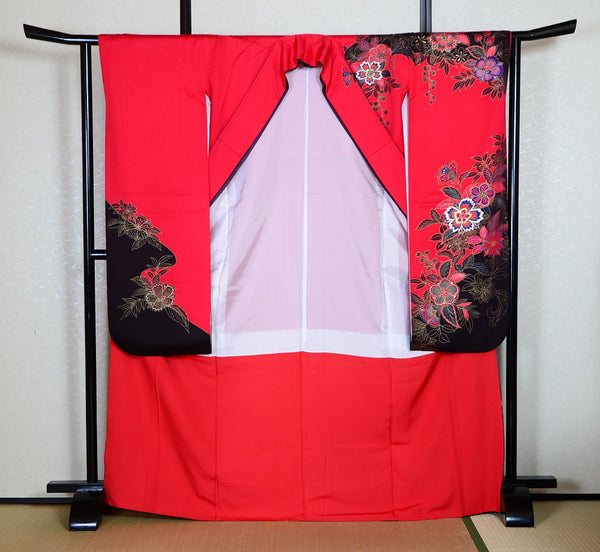 Long-sleeved kimono 6 items set / Furisode / FK#1-835
